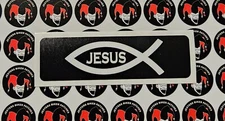 Christian Fish Jesus Fish Motorcycle Helmet Sticker Helmet Decal