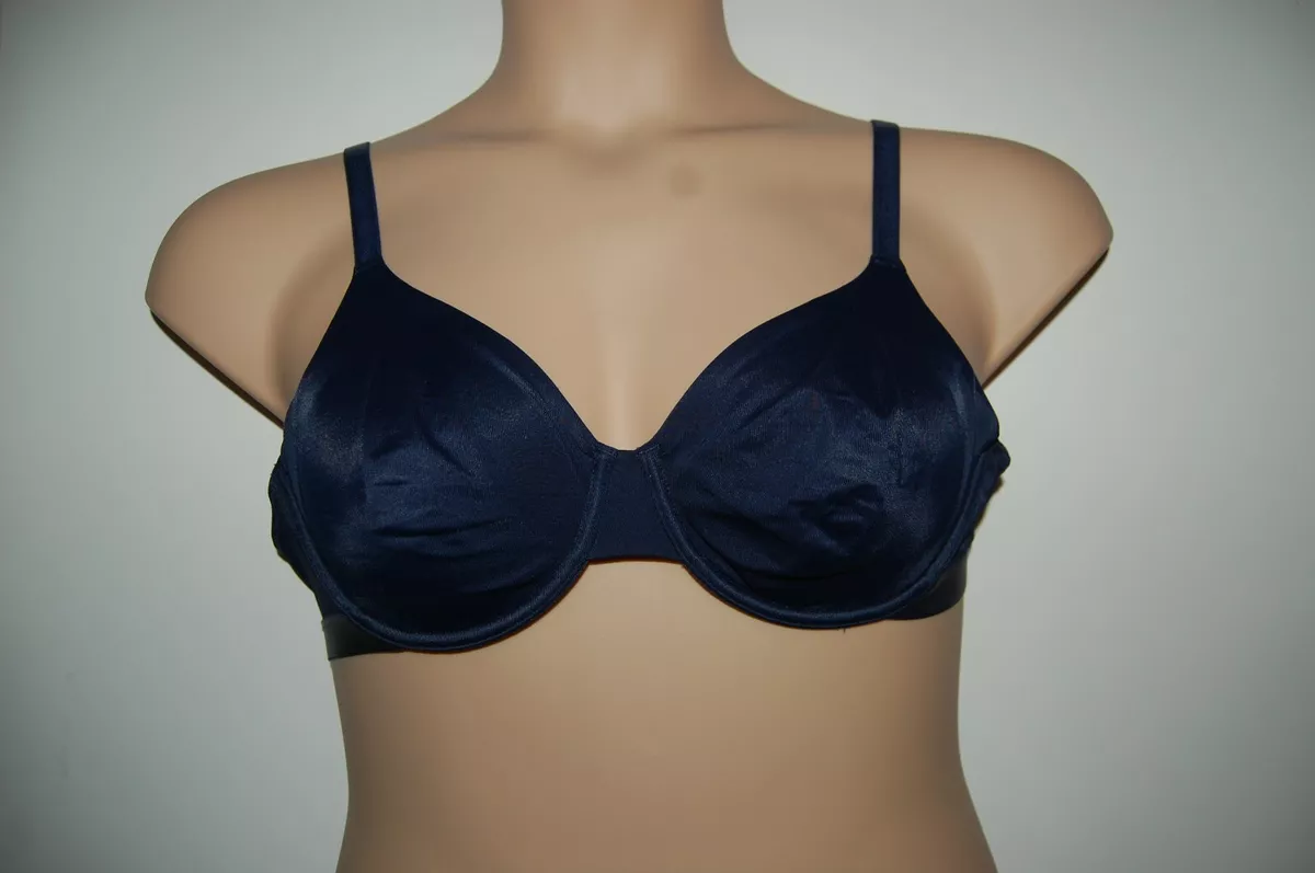 M S Underwired Non Padded Smoothing Full Cup Bra Navy UK 38A EUR 85A BNWOT