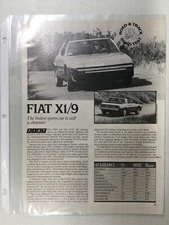 MISC2112 Vintage Article Road Test 1981 ?  Fiat X1/9 3 page