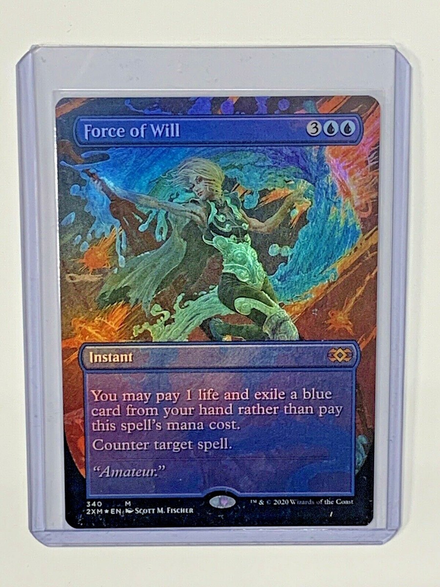 Force of Will FOIL Double Masters - Borderless VIP NM MTG | eBay Force of Will FOIL Double Masters - Borderless VIP NM MTG | eBay