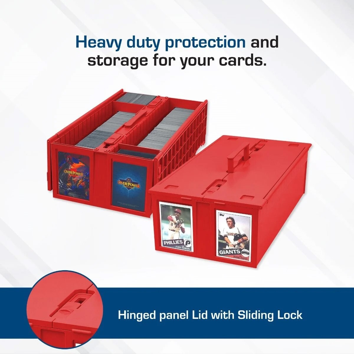 BCW Cards Bin Box Hold 1600 Trading Gaming Sport Toploader Cards