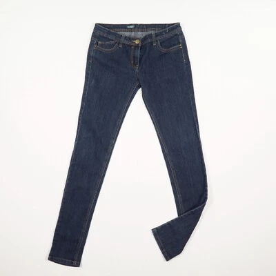 Denim Co. Damen Jeans Hose Gr. 38 dunkelblau five Pocket Pants low waist stretch - Bild 1 von 4