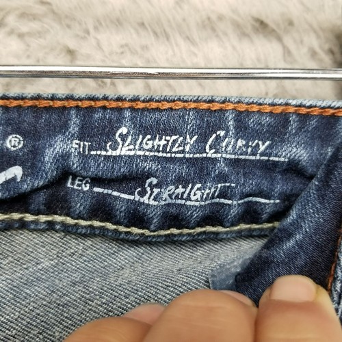 Eddie Bauer Jeans Womens 10 Petite Slight Curvy Straight Stretch Mid Rise *Read* - Picture 4 of 13