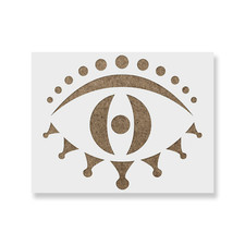 Zuul Evil Eye Stencil - Durable  Reusable Mylar Stencils