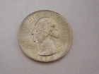 1938 WASHINGTON QUARTER 90% Silver Coin,  (617)