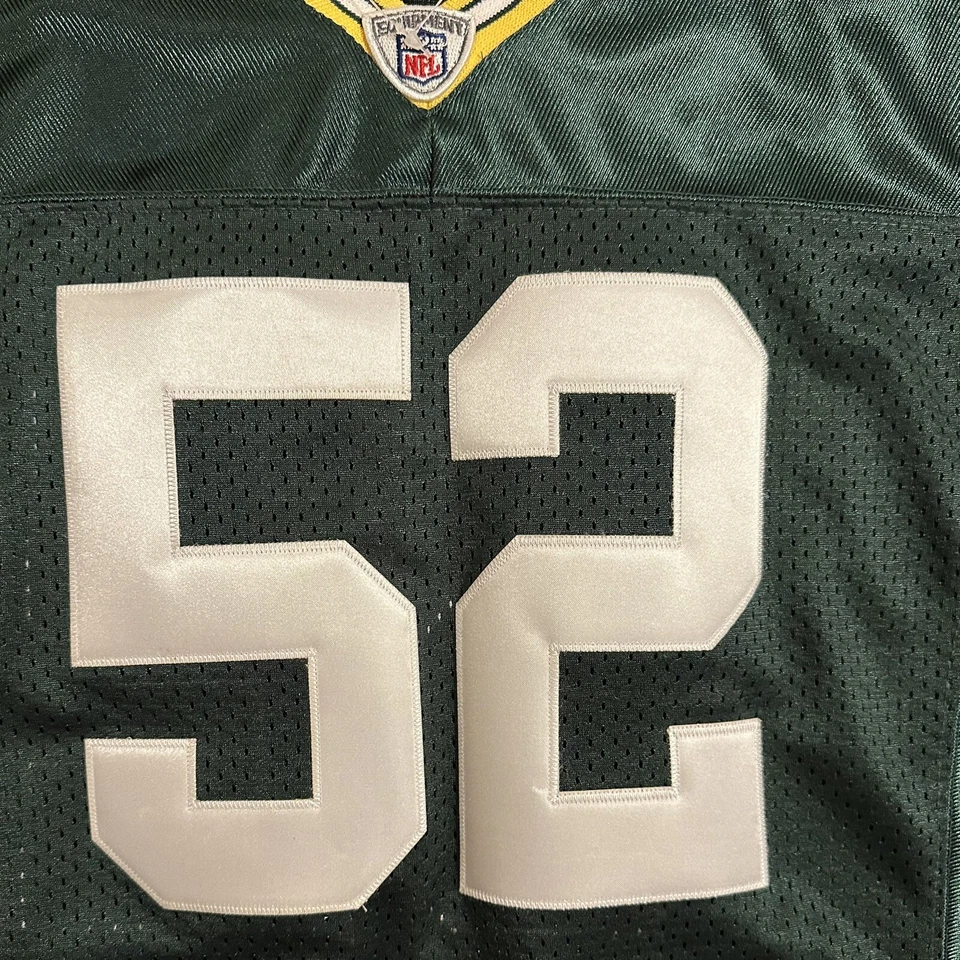 Camiseta Cosida Juvenil Green Bay Packers NFL Clay Matthews Reebok Onfield M Foto 4 de 4