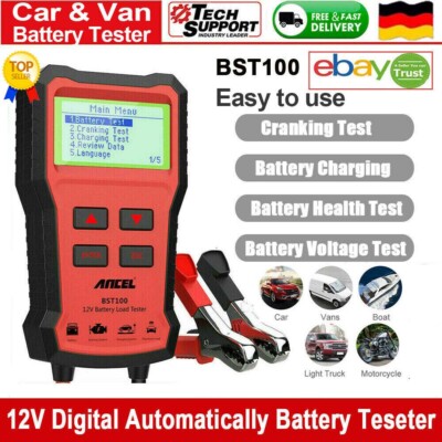 2025 ANCEL BST100 12V Auto Batterietester Batterieprüfer KFZ Batterie Akku PKW