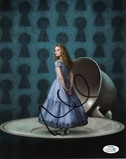 Mia Wasikowska Alice in Wonderland Autographed Signed 8x10 Photo ACOA 2020-10