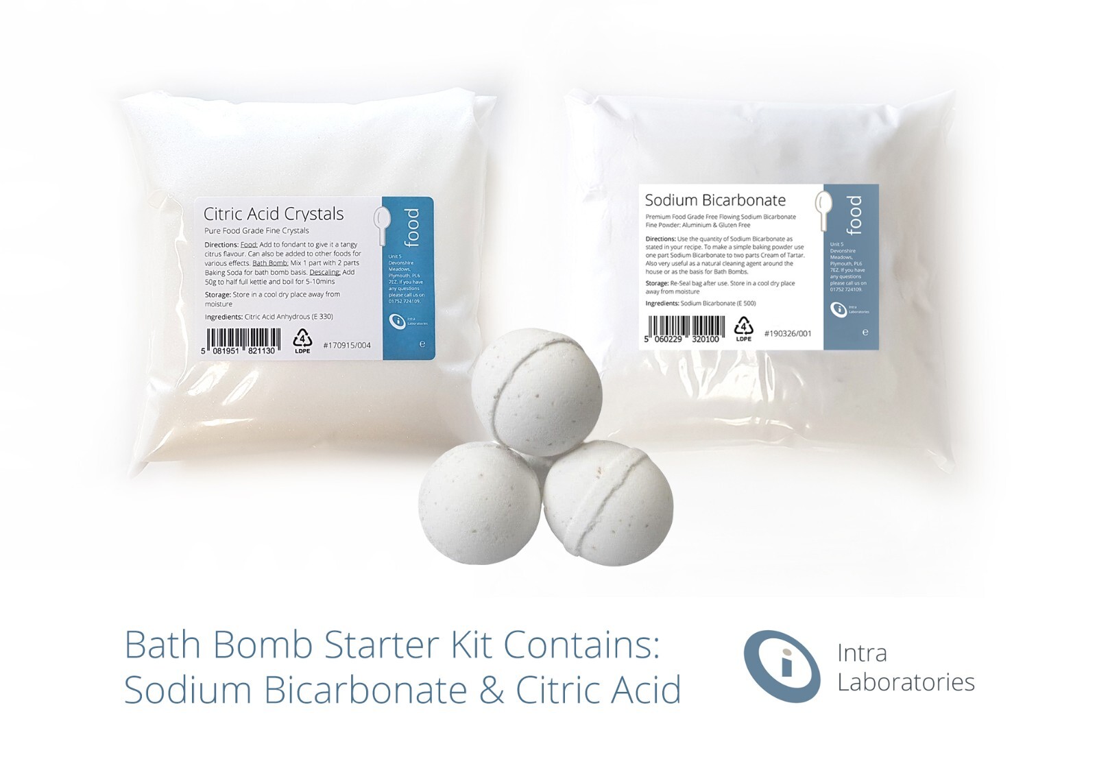 Bath Bomb making kit/Citric Acid & Sodium Bicarbonate Food Grade/Shower