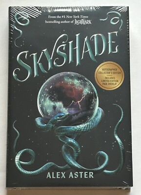 SIGNED Skyshade INDIE Exclusive w Page Overlay by Alex Aster NEW in Shrinkwrap