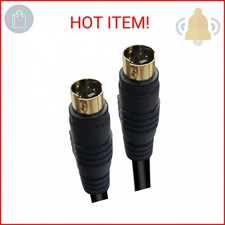 HTDYOO S Video Cable, S-Video Cable 4 pin Connector Male to Male Gold Plated Com
