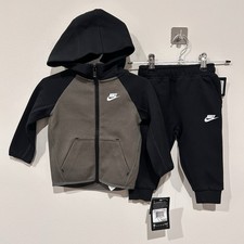 Nike Tech Zip Up Hoodie Pants Set Infant 12 Months Green/Black