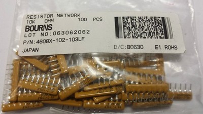 100 pcs SFERNICE SIL 8,4  390 Ohm 8 PIN SIP ISOLATED RESISTOR NETWORKS (p1b31)