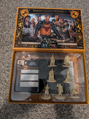 CMON A Song of Ice & Fire Miniatures Game Baratheon Heroes 1 Unpainted SIF001