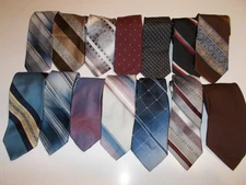 Lot Of 14 Vintage Various Brands Colors Designs Neckties VGC
