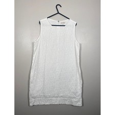 Gap Broderie Anglaise Dress Women’s Size 10 Sleeveless Lined Pockets Summer Cute