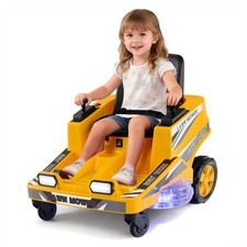 COSTWAY 12V Ride on Lawn Mower for Kids Toddler Electric Car Outdoor Toy Car