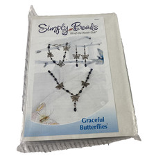 Simply Beads Graceful Butterflies Jewelry Making Kit Necklace Bracelet Earrings