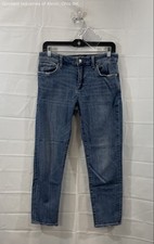 Lucky Brand Women's Blue Jeans Straight Leg Cropped Ankle Denim Sz 4/27