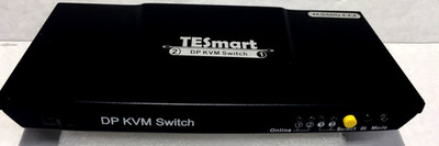 TESmart DP KVMSWITCH 2 MONITORS 2 COMPUTER 4K@60Hz USB 2.0, MODEL PKS0201A10 (MT