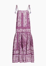 Farm Rio Sweet Garden Floral Shift Maxi Dress. Size M. Lilac NWT $345.