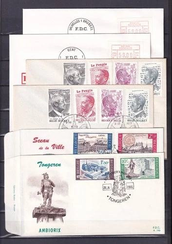 [LG78349] Belgium Nice Lot FDC First Day Cover UNG