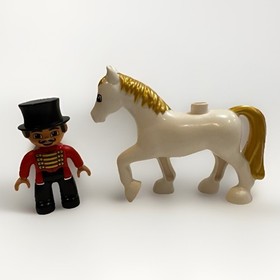 LEGO DUPLO 10504 My First Circus 2013 COMPLETE Tiger Ringmaster Elephant