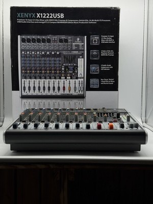 Behringer X1222USB Audio-Mixer 4 Kanäle Behringer USB Mischpult