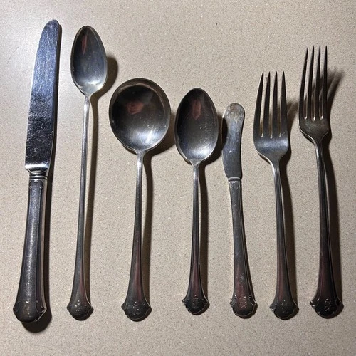 Towle Sterling Silver Place Setting 1937, Chippendale, 6.41 troy oz ASW