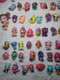 Lot of 130+ Hatchimals CollEGGtibles Animal Figures Glitter Wings Nest Eggs