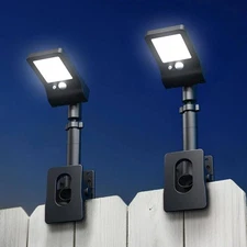 Clip On Solar Lights Outdoor Waterproof IP65, Motion Sensor Solar Fences Lights