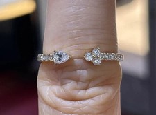 14k Yellow Gold FN 2Ct Round Cut Lab Created Diamond Beautiful Engagement Ring