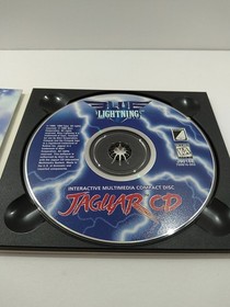 Atari Jaguar CD Blue Lightning Complete Game Case Manual And Overlay