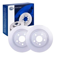 2x HELLA PAGID BREMSSCHEIBEN Ø300mm HINTEN passend für BMW 1 2 X1 X2 MINI 55745P