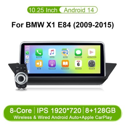 10,25'' Android 14 Autoradio GPS Navi 8+128GB Car Auto Play für BMW X1 E84 Idrive