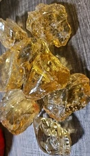 Uxcell Fire Glass for Fire Pit, 3-5cm(1-1/5" to 2") High Luster Reflective Glass