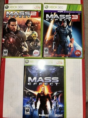 Video Games, MASS EFFECT, 1, 2 & 3, Xbox 360, BioWare, Microsoft, EA, Complete