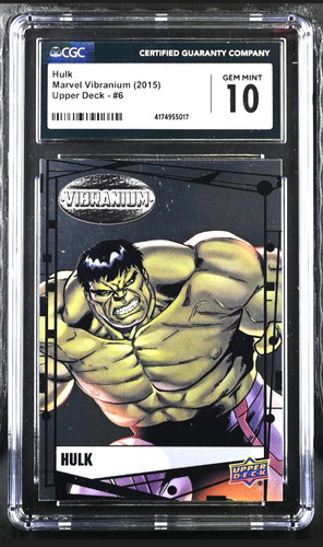 Marvel CGC 10 Hulk - 2015 Marvel Vibranium Hulk CGC 10 GEM MINT