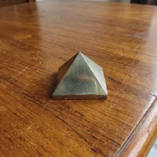 Premium Pyrite Pyramid | Certified Crystal for Wealth Abundance Protection