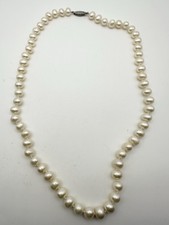 Vintage single strand freshwater pearl necklace 20  8.5mm