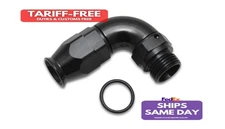 Vibrant 29905, One Black Aluminum 90 Degree High Flow Swiv El Hose End Fitting -