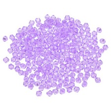 100pcs 8mm Bicone Glass Crystal Beads, Faceted Beads Crystal Purple