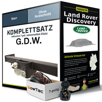 Anhängerkupplung starr für LAND ROVER Discovery +E-Satz NEU ABE PKW