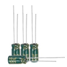 50Pcs Electrolytic Capacitor 10UF 50V with Aluminum Radial Leads 5 x 11mm
