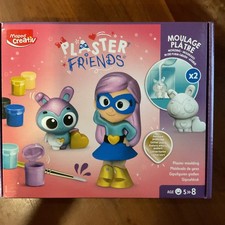 Kit de moldeo y pintura Maped Creativ Yeso Friends - Juego de manualidades hágalo usted mismo de superhéroes
