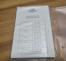 HERMES Rain Protection Cover No. 5 for Birkin 35 & 40 travel France compact