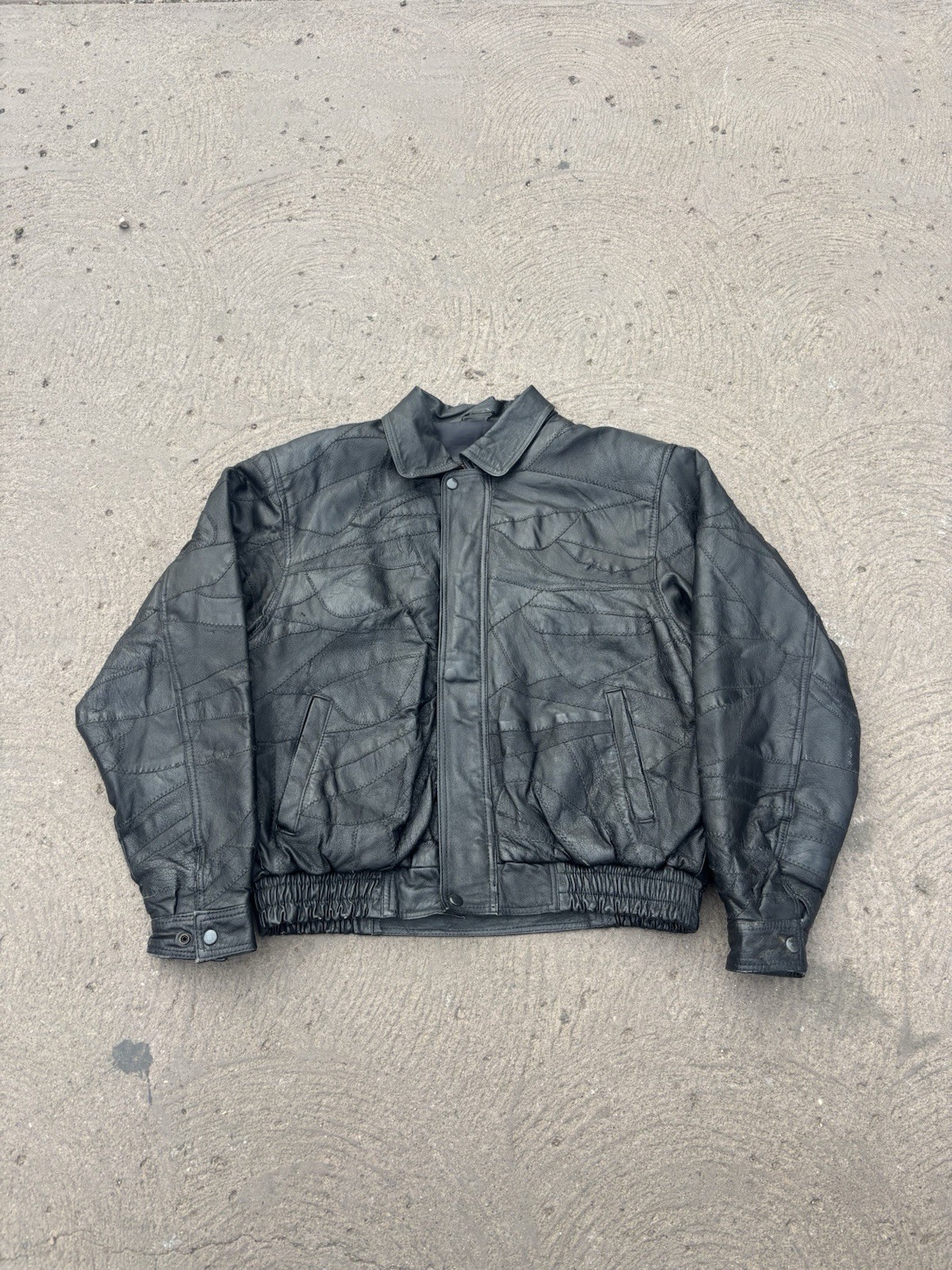 Genuine leather Patchwork Jacket by 4U  Leathers - image 1