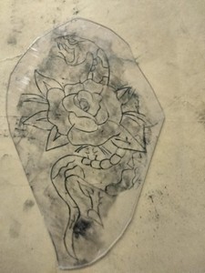 Jake Jakobson acitate Tattoo stencil Red hook Jake