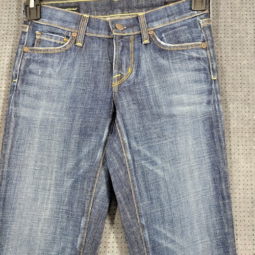 Pantalones de mezclilla Citizens Of Humanity Kelly elásticos #001 cintura baja corte boot para mujer talla 24 - Imagen 3 de 18