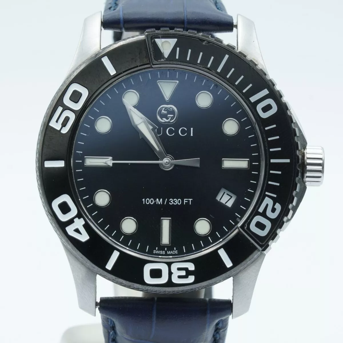 Montre bracelet pour homme Gucci Dive 44 mm bel état RARE 126,2 rare 3
